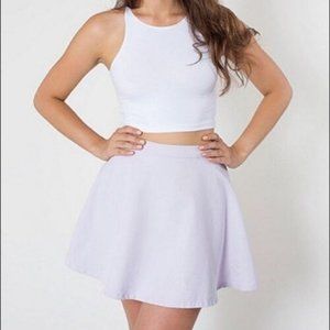 American Apparel Natural Denim Circle Skirt NWT Lilac purple classic deadstock